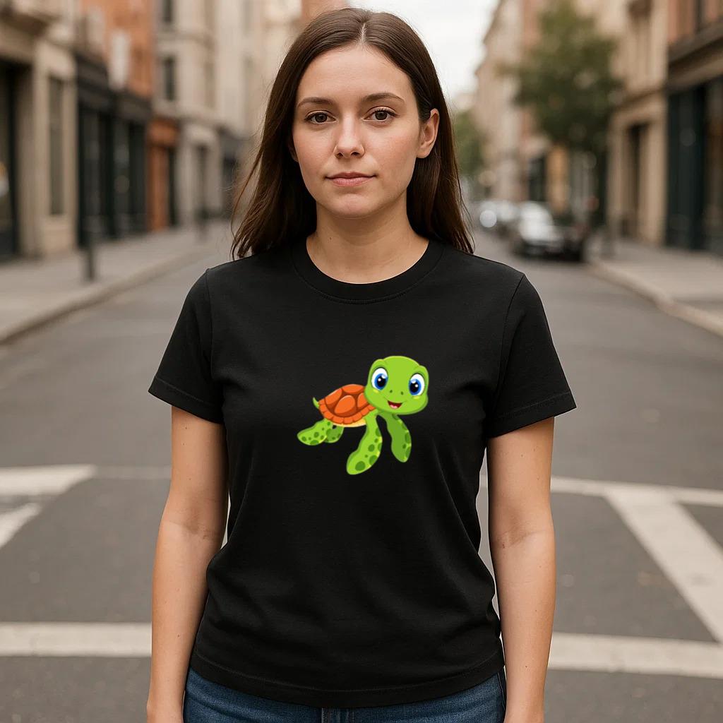 The Turtle GlowTrend Simple T-Shirt