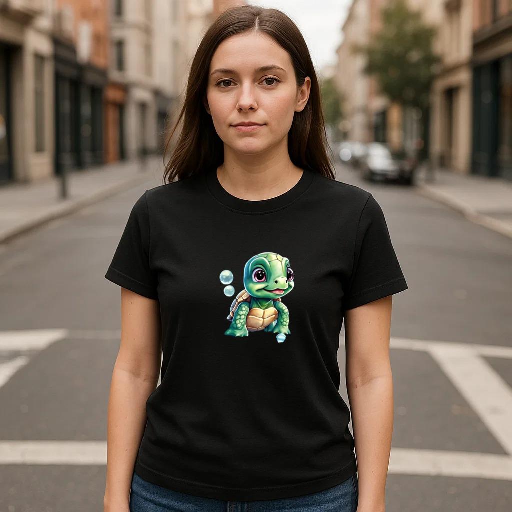 The Turtle Rainbow Minimal T-Shirt