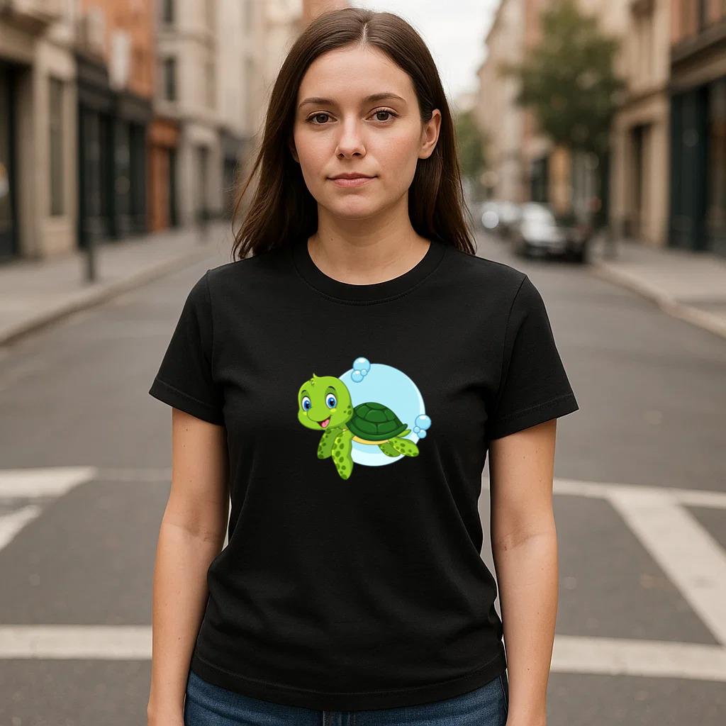 The Turtle SparkJoy Stylish T-Shirt