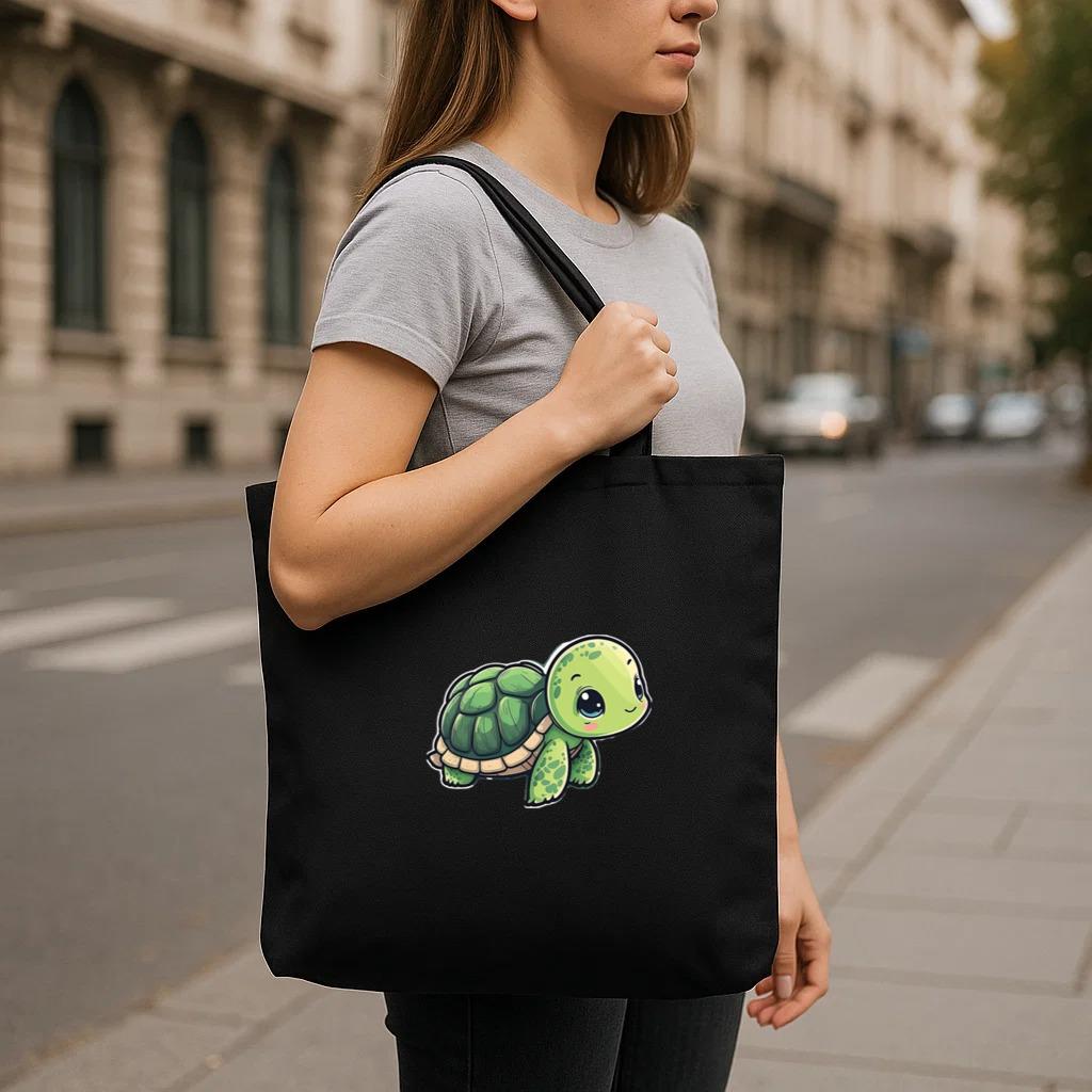 The Turtle Star Cute Canvas Tote Bag