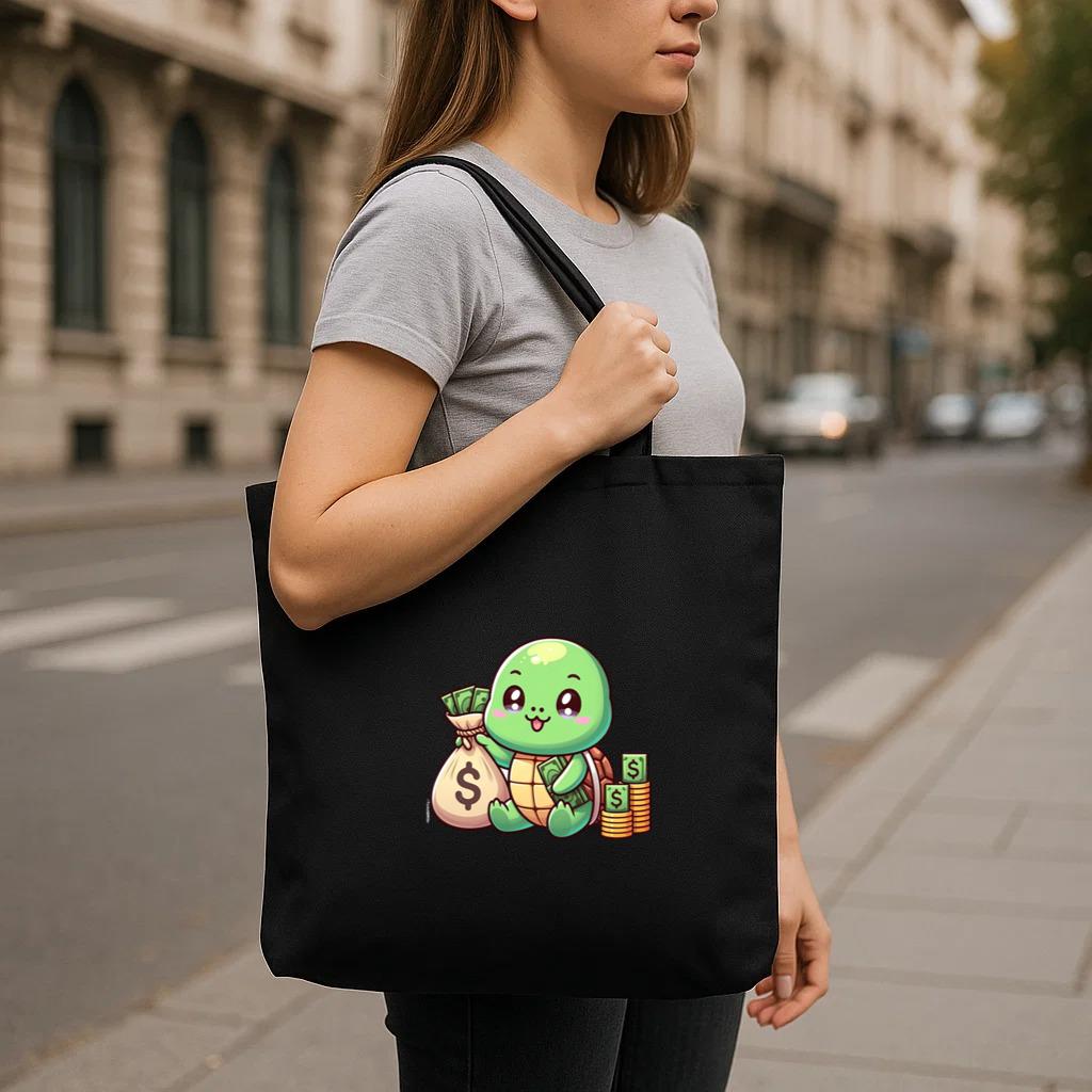 The Turtle UniqueWave Beautiful Canvas Tote Bag